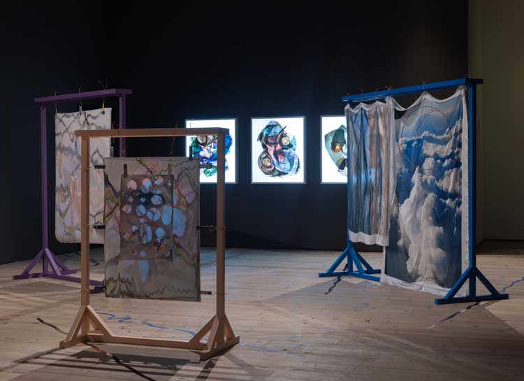 Alexandra Hughes. Installation view, Hinterlands, Baltic Centre for Contemporary Art, Gateshead, 2022. Photo: Rob Harris. © 2022 Baltic Centre for Contemporary Art.