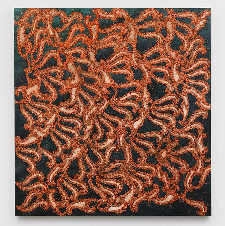 Rosa Lee. Swathe, 2003. Oil on canvas, 163 x 172 cm. Copyright estate of the artist, Courtesy Richard Saltoun Gallery London and Rome.