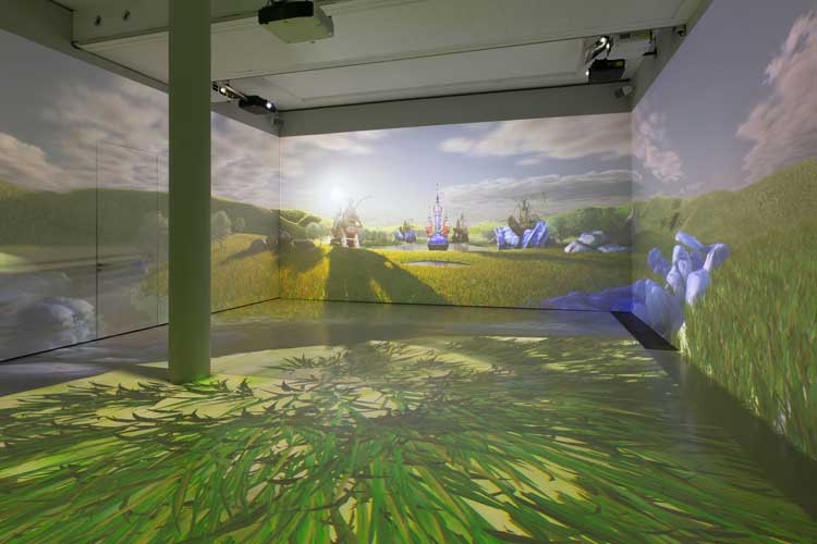 Installation view, Libby Heaney: Ent- at the Schering Stiftung, Berlin, 2022. Photo: Andrea Rosetti .