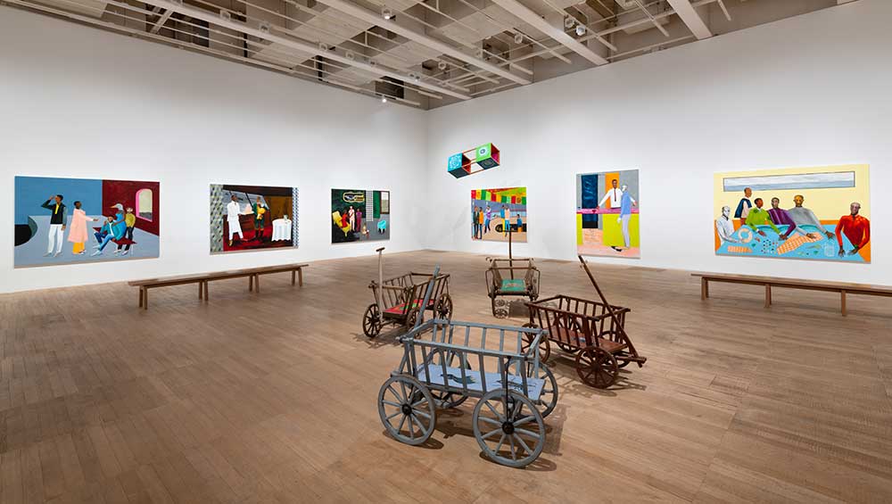 Lubaina Himid, installation view, Tate Modern, London, 25 November 2021 – 5 July 2022. Photo © Tate (Sonal Bakrania).