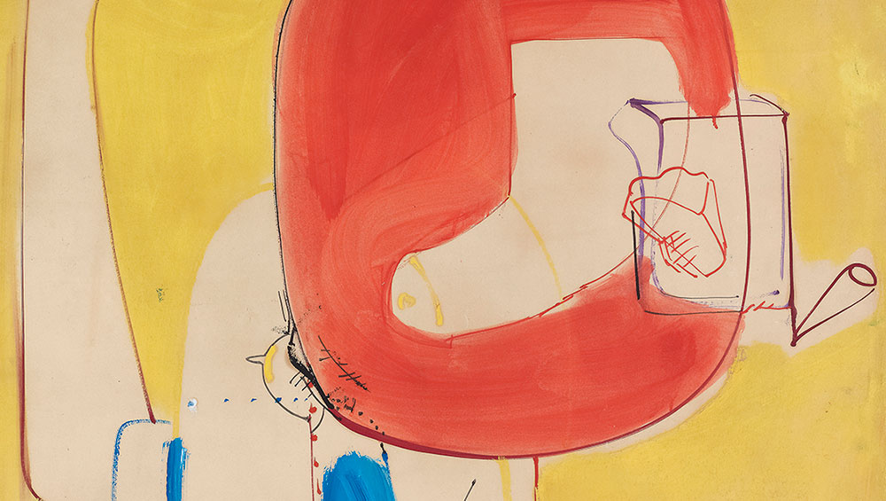 Hans Hofmann, The Virgin, 1946. Oil on board, 104.8 x 77.5 cm. Courtesy Bastian. With permission of the Renate, Hans & Maria Hofmann Trust / Artists Rights Society (ARS), New York.