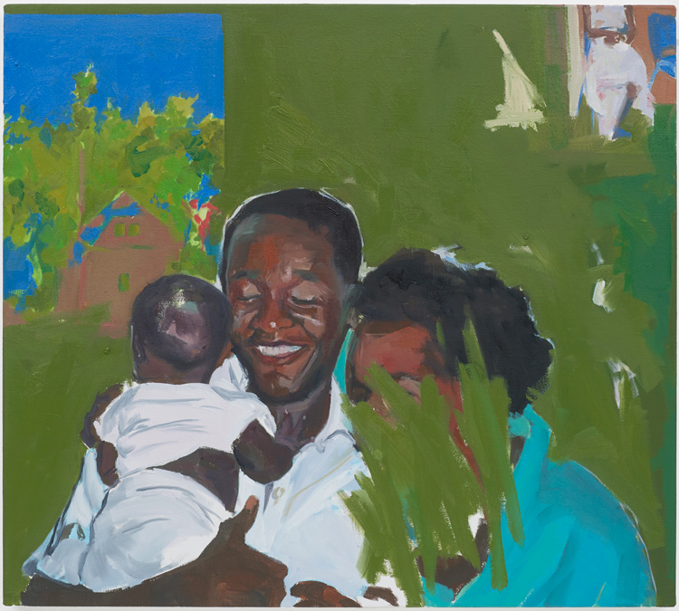 Kudzanai-Violet Hwami, Untitled, 2019. Oil on canvas. 45 x 50 cm. Commissioned by Gasworks. Courtesy of the artist and Tyburn Gallery. Photo: Andy Keate.