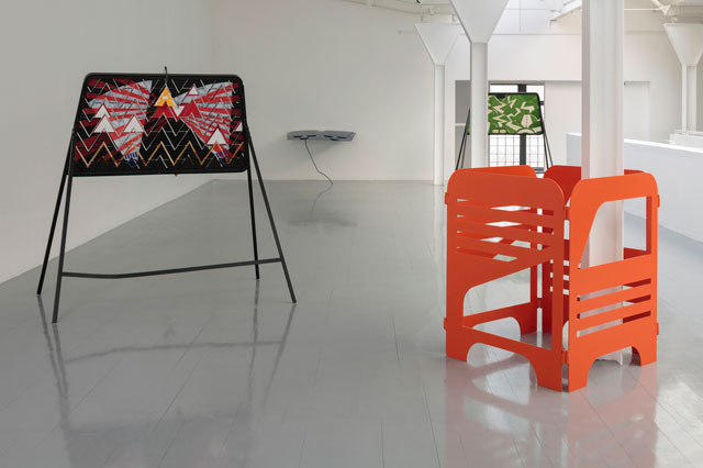 Emma Hart, BANGER. Installation view, The Fruitmarket Gallery, 2018. Courtesy the artist and The Sunday Painter, London. Photo: Ruth Clark.