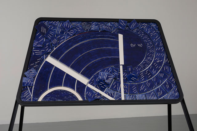 Emma Hart, Wipe Out, 2018. Installation view, The Fruitmarket Gallery, 2018. Courtesy the artist and The Sunday Painter, London. Photo: Ruth Clark.