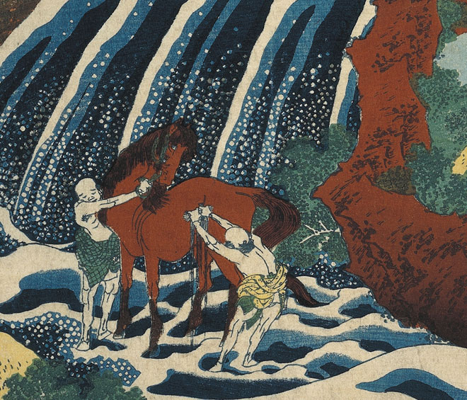 Under the wave off Kanagawa (The Great Wave) from Thirty-six views of Mt Fuji. Colour woodblock, 1831. Acquisition supported by the Art Fund. © The Trustees of the British Museum.