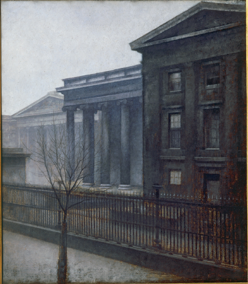 Vilhelm Hammershøi. From the British Museum. Winter, 1906. Oil on canvas, 51.9 x 45.3 cm. Fuglsang Kunstmuseum, Denmark. Photo: Hans Petersen.