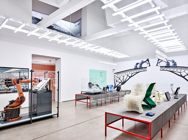 Hello, Robot: Design Between Human and Machine, exhibition view. Photograph: Mark Niedermann.