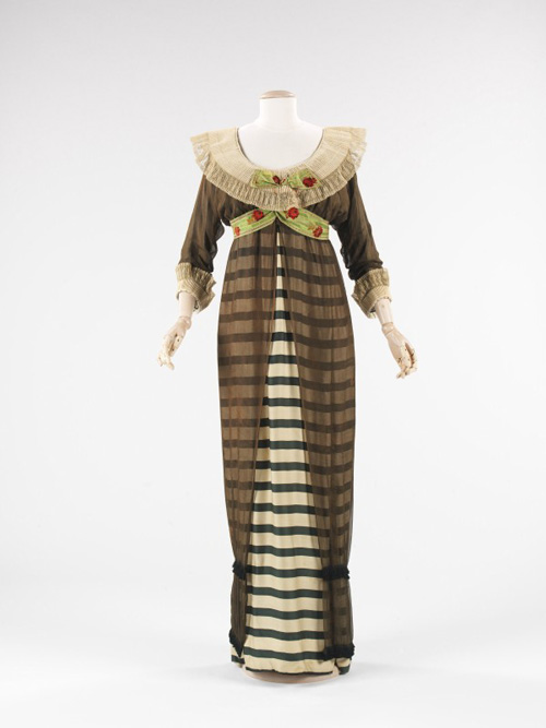 Paul Poiret (French 1879–1944). Evening Dress, 1910. French. Silk, linen. The Brooklyn Museum Costume Collection at the Metropolitan Museum of Art.