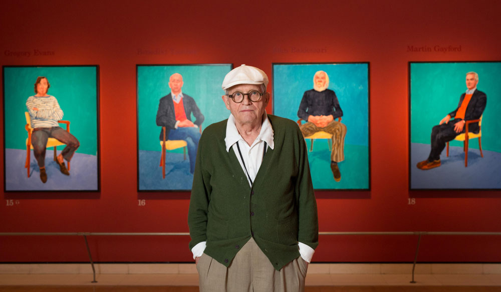 David Hockney at the Royal Academy of Arts, London, 2016. © David Parry/Royal Academy of Arts.