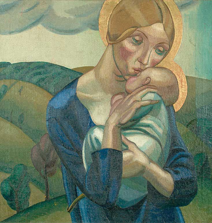 David Jones, Our Lady of the Hills, 1924. Collection of Ditchling Museum of Art + Craft.