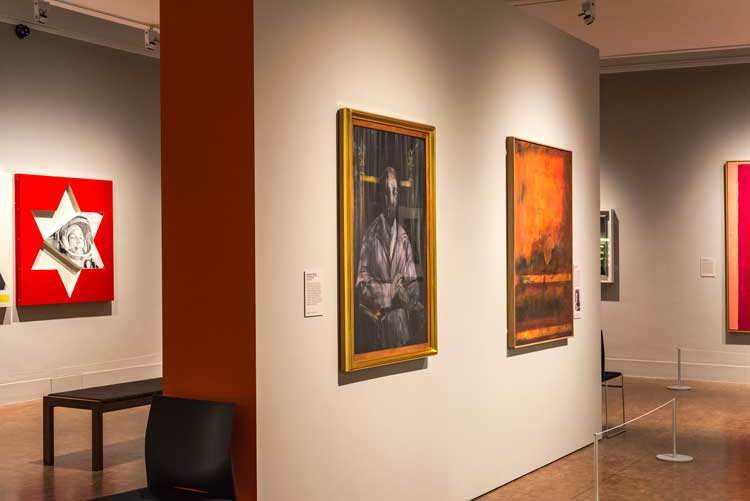Iconic: Portraiture from Francis Bacon to Andy Warhol, installation view, Holburne Museum, Bath. Photo: Jo Hounsome.