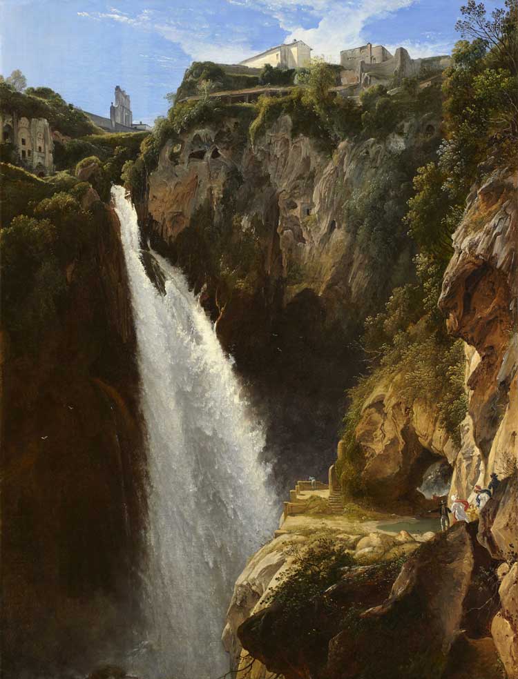 Johann-Martin von Rhoden, The Cascades of Tivoli, 1825. Photo: Mick Vincenz.