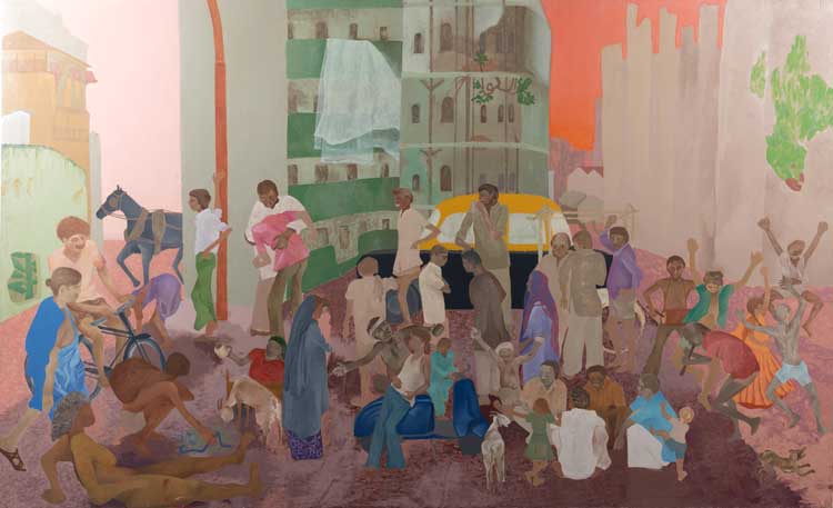 Gieve Patel, Off Lamington Road, 1982-86. Collection: Kiran Nadar Museum of Art, New Delhi
. © Gieve Patel. Courtesy Galerie Mirchandani + Steinruecke and Kiran Nadar Museum of Art.