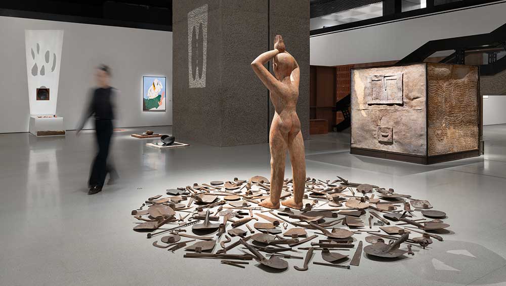 The Imaginary Institution of India: Art 1975-1998. Installation view, Barbican Art Gallery. 5 October 2024 – 5 January 2025. © Eva Herzog Studio / Barbican Art Gallery.