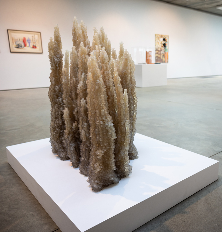 Tara Donovan, Bluffs, 2006. Buttons and glue. Courtesy of The David and Indrė Roberts Collection and the artist. Photo: Chip Creative.