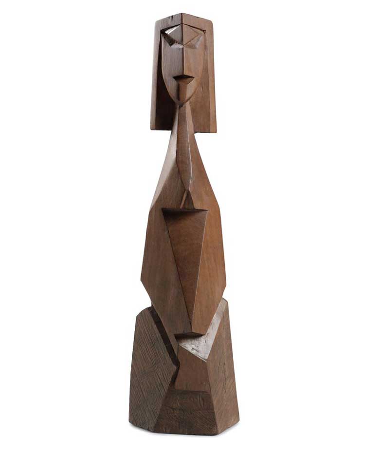 Arnold Monaaki Wilson, Mihaia te Tuatahi (The First Messiah), 1965. Puriri timber. Te Papa Tongarewa, purchase, 1999, with New Zealand Lottery Grants Board funds, Wellington. © Arnold Monaaki Wilson.