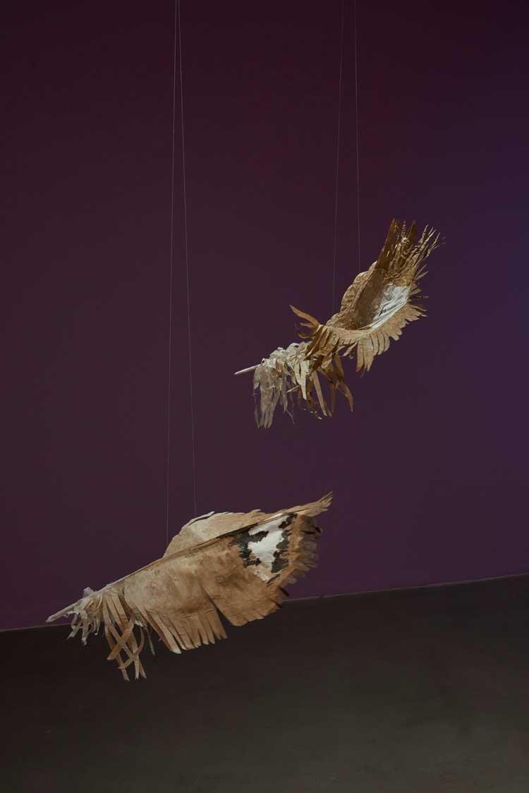 Ingela Ihrman, Oilbird Cavern. Installation view, Nocturne, Gasworks, London, 2023. Photo: Andy Keate.