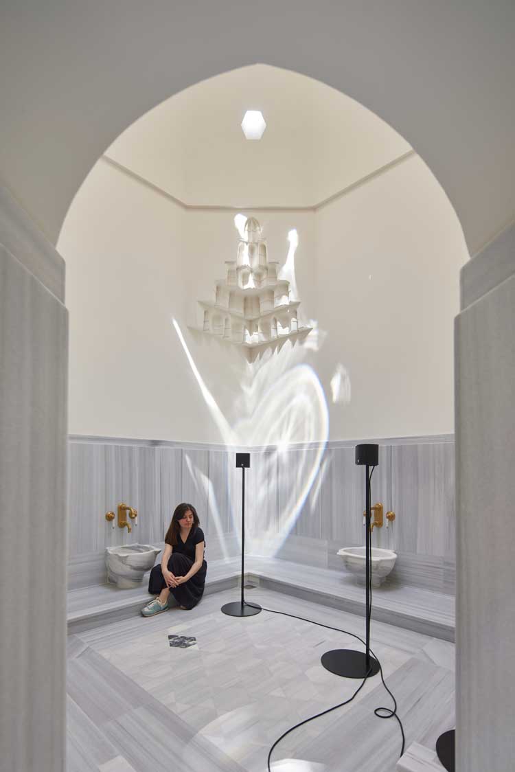 Çinili Hamam at the 17th Istanbul Biennial. Photo © David Levene.