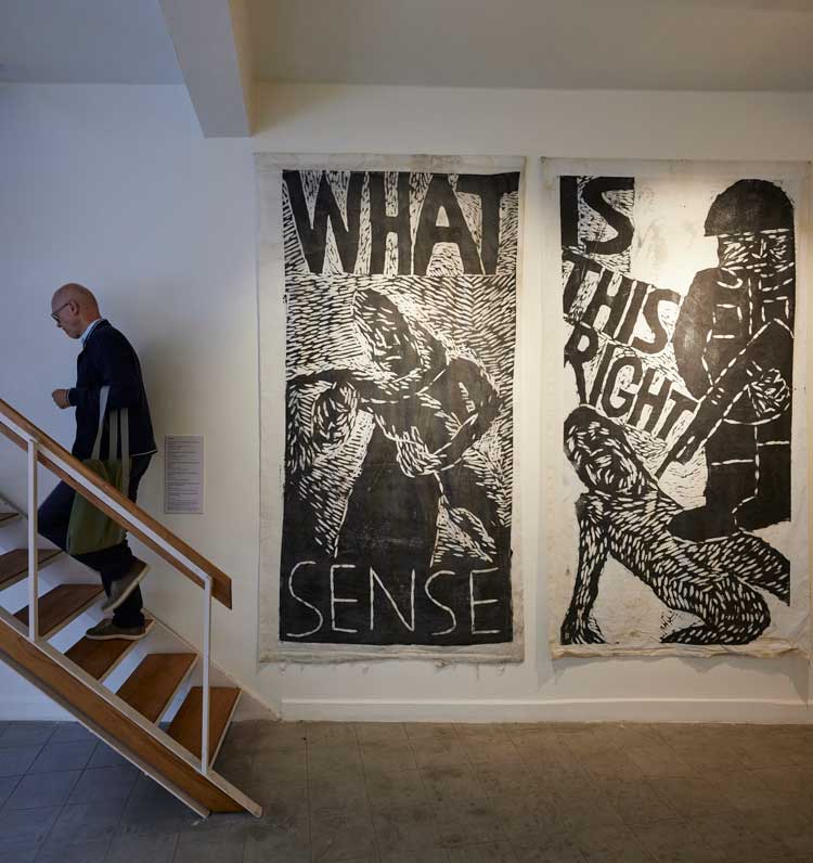 Barın Han at the 17th Istanbul Biennial. Photo © David Levene.