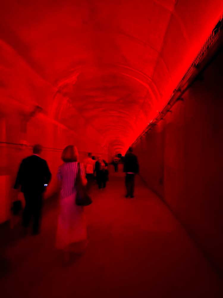 Carlos Casas, Cyclope. Sound and light installation, 17th Istanbul Biennial. Photo: Veronica Simpson.