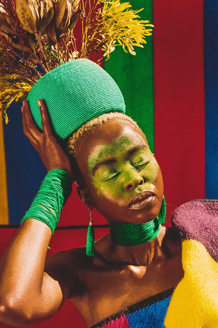 Zana Masombuka, Proudly South African: Exploration of Identity 6 (detail), 2018. Giclée print on Hahnemühle FineArt Baryta paper 325gsm, 60 x 40 cm. Copyright the Artist. Courtesy the Artist and October Gallery, London. Photo: John Baloy.