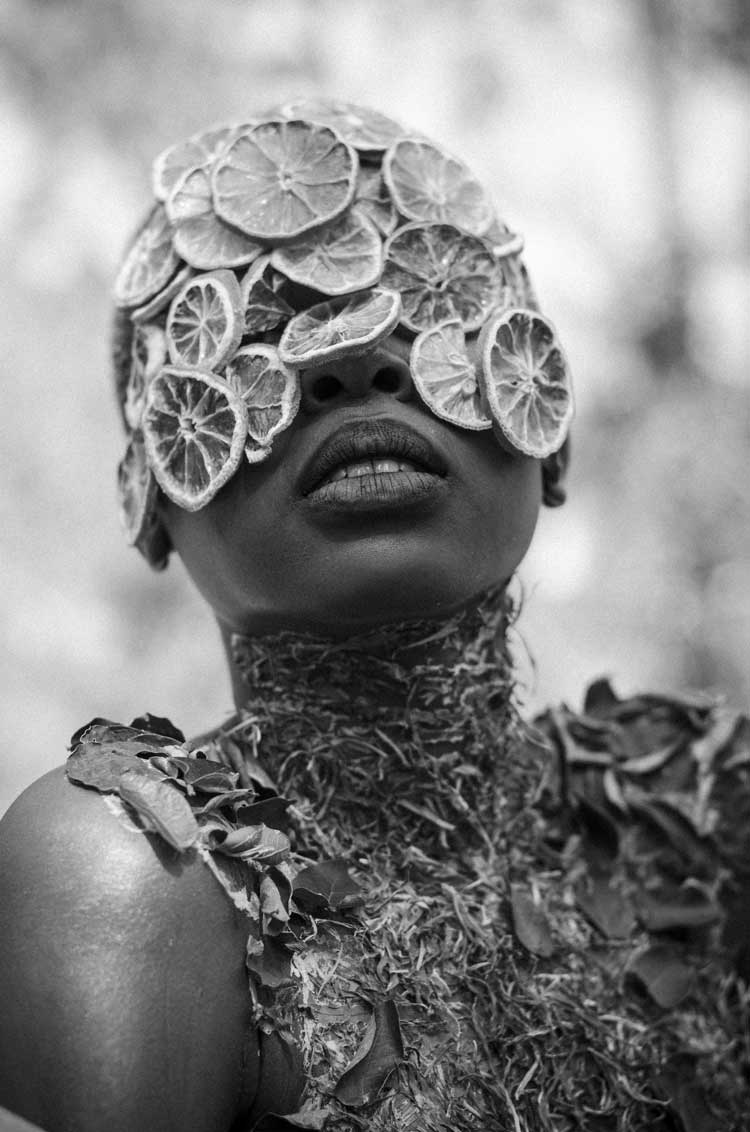 Zana Masombuka, Time: Gadesi S'khathi, 2018. True black and white giclée print on 325 gsm paper. 84 x 56 cm. Copyright Zana Masombuka. Courtesy the Artist and October Gallery, London. Photo: Vuyo Thloloe.