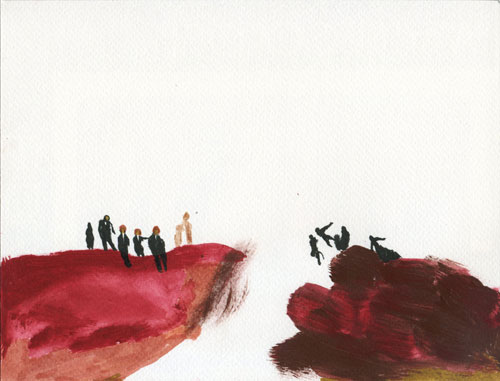 Siniša Ilić.
Untitled, 2013
. Acrylic on paper
, 18 x 24 cm. © The artist.