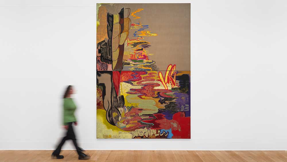 Rachel Jones: Gated Canyons, Dulwich Picture Gallery, 2025. Photo: Eva Herzog.