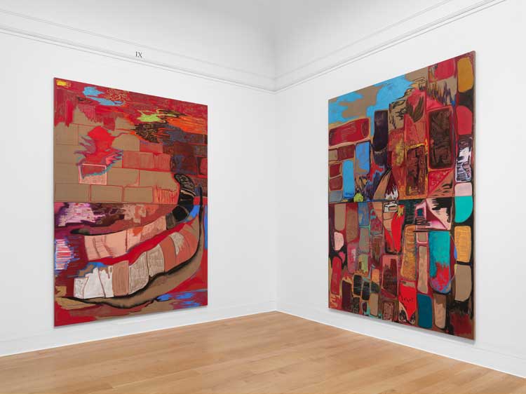 Rachel Jones: Gated Canyons, Dulwich Picture Gallery, 2025. Photo: Eva Herzog.