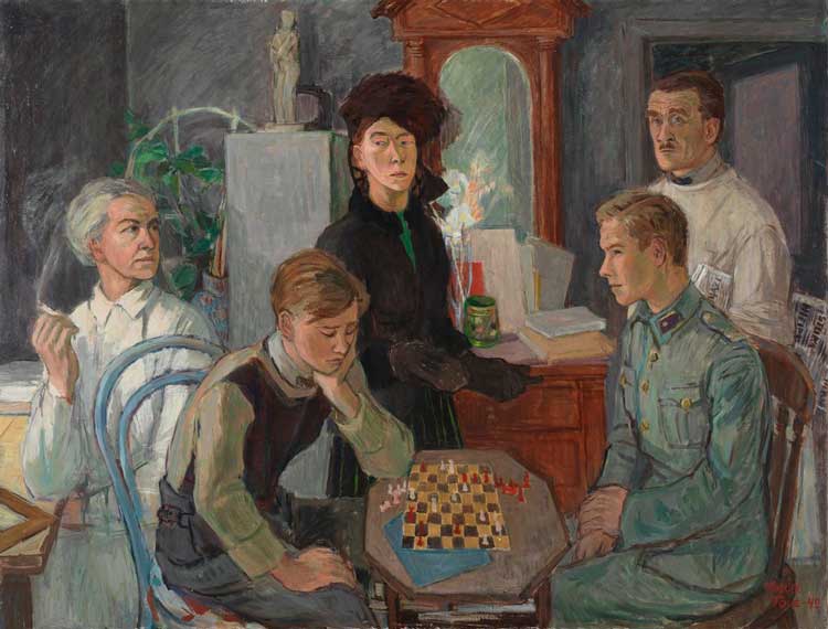 Tove Jansson: Family, 1942. Private Collection. © Tove Jansson Estate. Photo: Finnish National Gallery / Hannu Aaltonen.