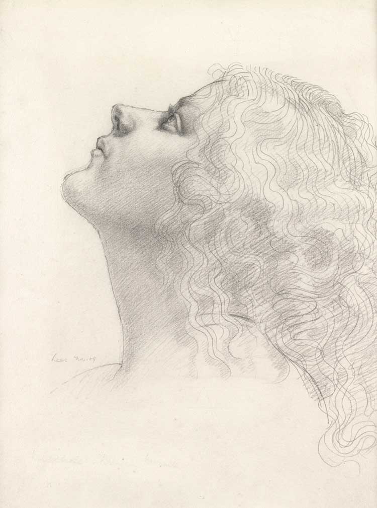 Derwent Lees, Lyndra, 1909. Graphite pencil on paper, 33 x 24.8 cm (13 x 9 3/4 in). Courtesy of Piano Nobile, London.