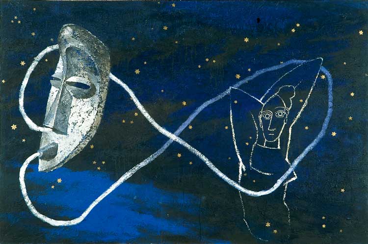 Gavin Jantjes. Untitled, 1989. Acrylic on canvas, 200 × 300 cm. Arts Council Collection, Southbank Centre, London. Image courtesy the artist. © Gavin Jantjes,
licensed by DACS.