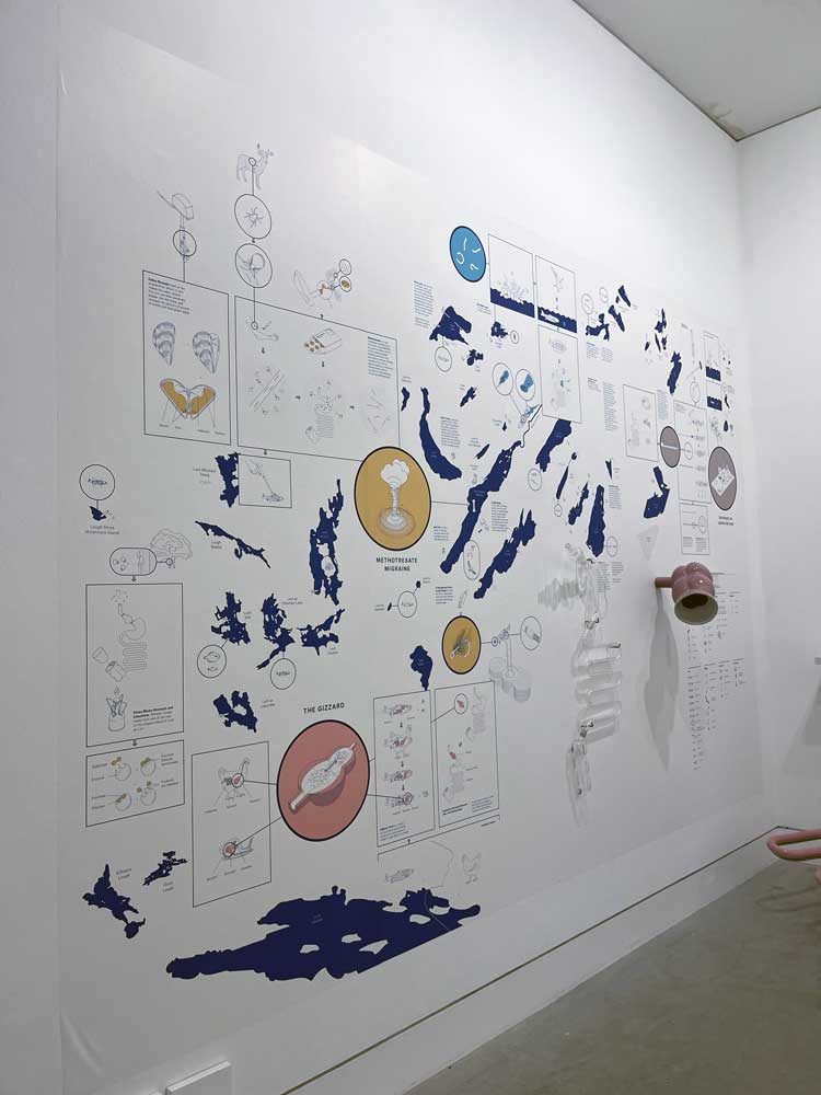 Ciarán Ó Dochartaigh, installation view, Jerwood Survey III at Southwark Park Galleries, London. Photo: Veronica Simpson.