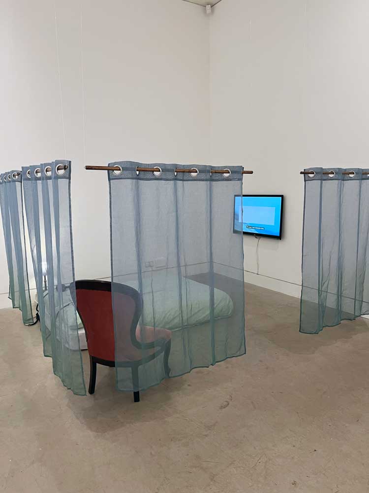 Kandace Siobhan Walker, installation view, Jerwood Survey III at Southwark Park Galleries, London. Photo: Veronica Simpson.