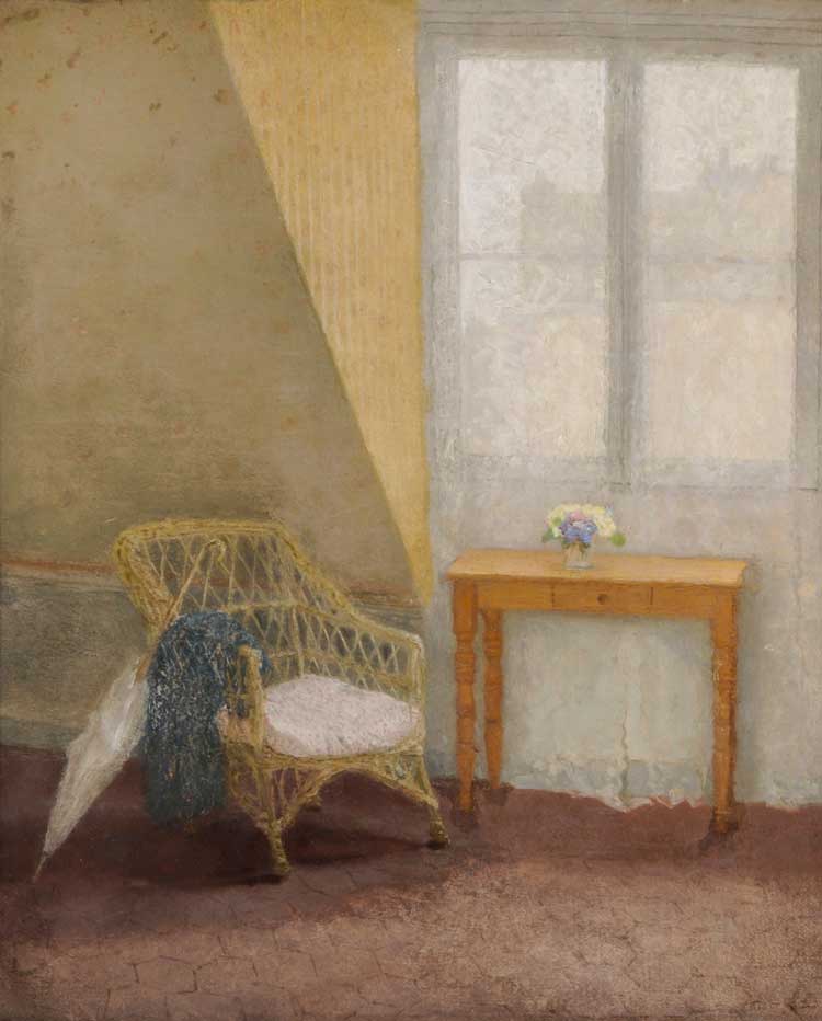 Gwen John, A Corner of the Artist’s Room in Paris, c1907-9. Oil on canvas. Sheffield Museums Trust.