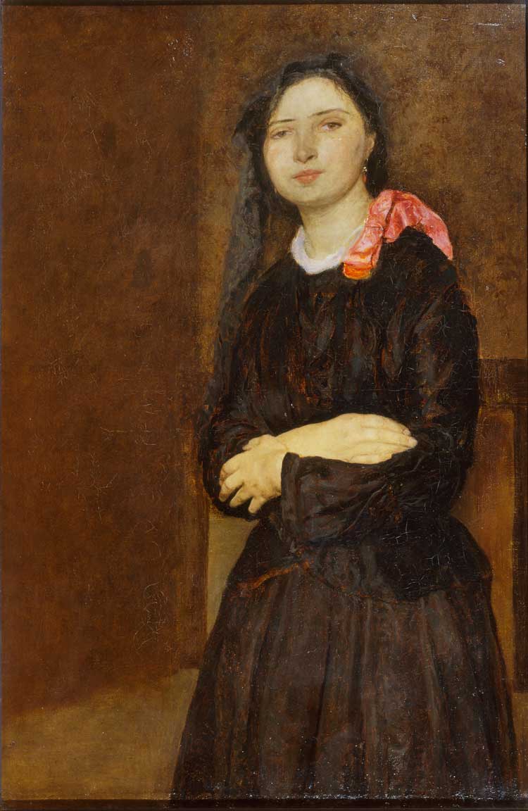 Gwen John, Dorelia in a Black Dress, c1903-4. Oil on canvas. Tate: Presented by the Trustees of the Duveen Paintings Fund 1949.