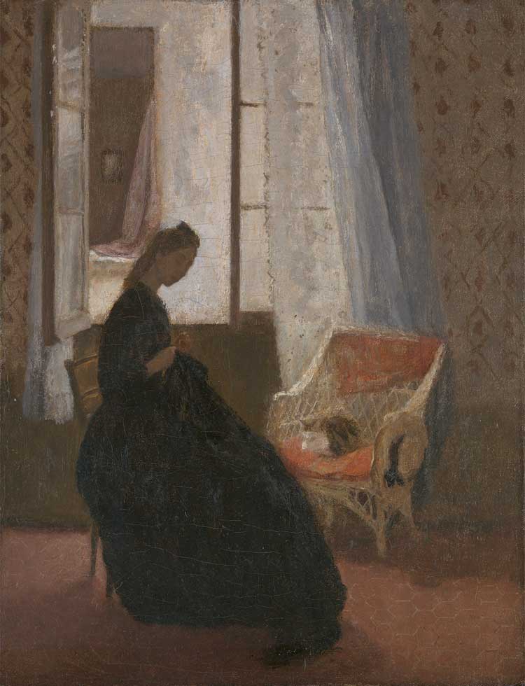 Gwen John, La Chambre Sur la Cour (The Courtyard Room), c1907-8. Oil on canvas. Yale Center for British Art, Paul Mellon
Collection.