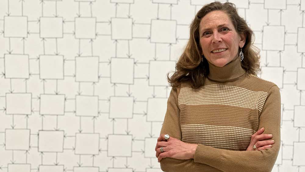 Leslie Jones, curator of Coded: Art Enters the Computer Age, 1952-1982. Photo: Claudine Dixon.