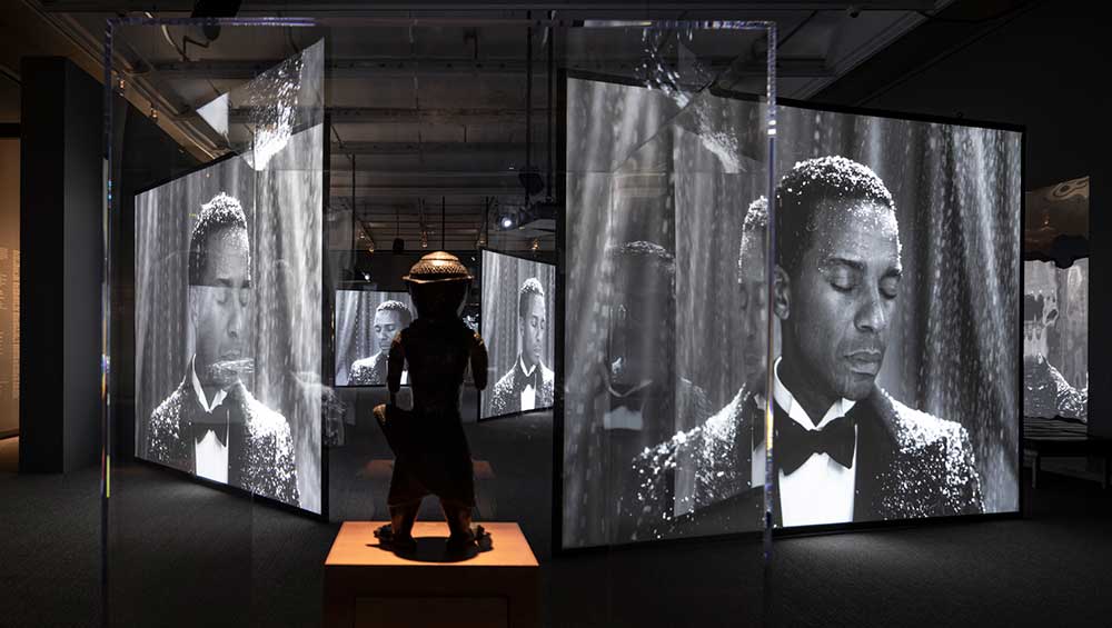 Isaac Julien: Once Again … (Statues Never Die), 2022. The Barnes Foundation, installation view. Image courtesy Isaac Julien and Victoria Miro, London/Venice. Photo by Henrik Kam.