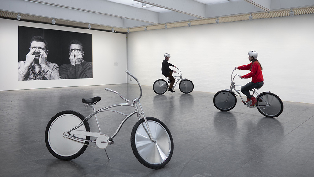 Ann Veronica Janssens, Bike, 2001. Installation view at Louisiana Museum, Copenhagen, 2019. Photo: Poul Buchard / Brøndum & Co.