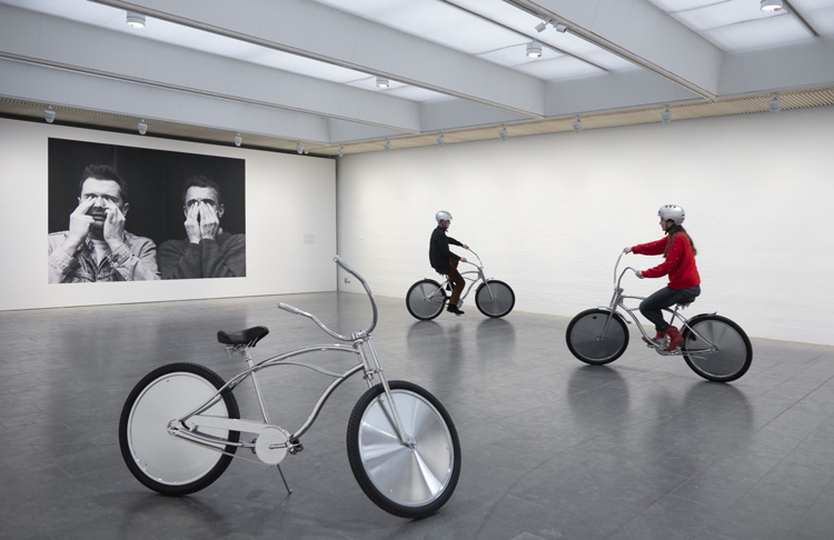 Ann Veronica Janssens, Bike, 2001. Installation view at Louisiana Museum, Copenhagen, 2019. Photo: Poul Buchard / Brøndum & Co.