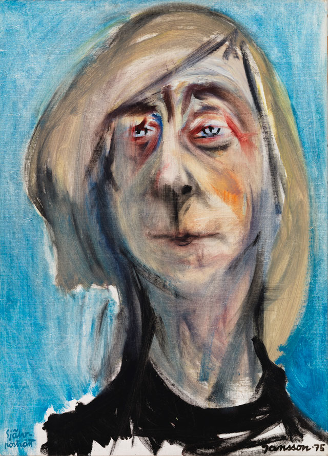 Tove Jansson. Self-Portrait, 1975. Oil, 65 x 47 cm. Private collection. Photograph: Finnish National Gallery / Yehia Eweis.