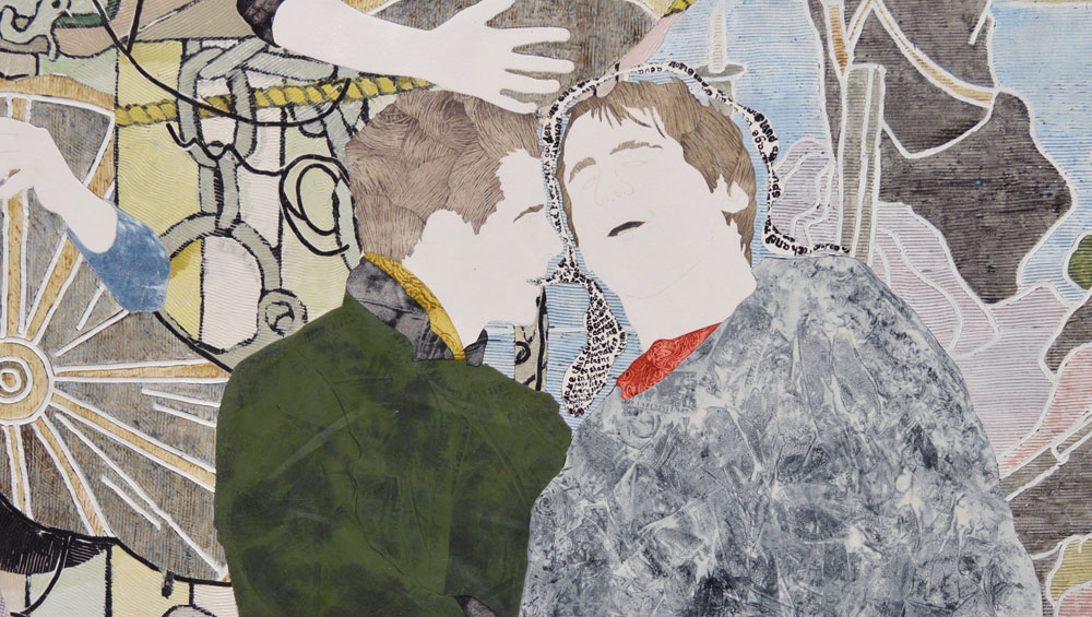 Helen Johnson. Bad debt, 2016. Acrylic on canvas, wood, 380 x 320 cm. Image courtesy of the artist.