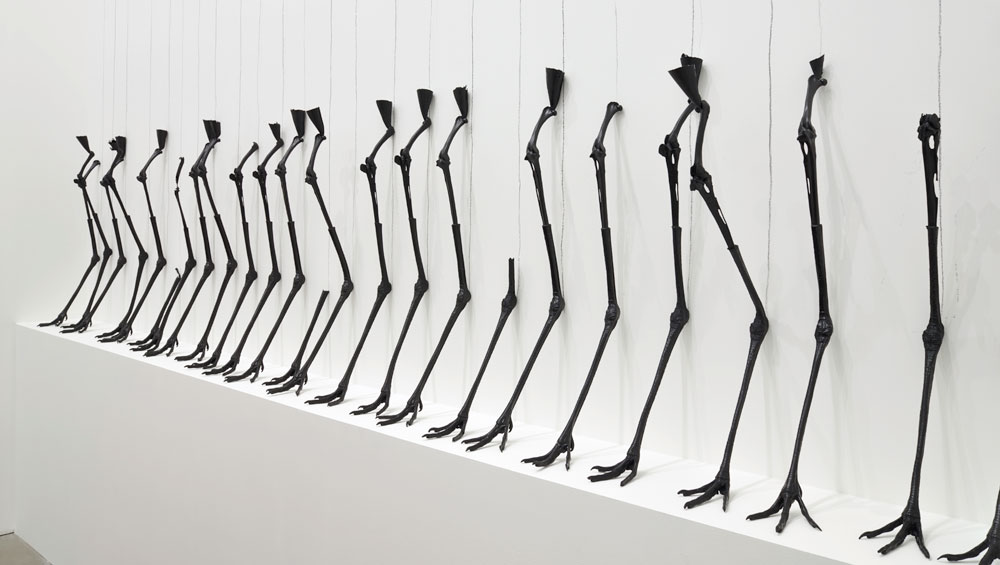 Michael Joo. DRWN (Carunculatus) Al 1, 2015. Aluminium impregnated urethane, dimensions variable. Courtesy the artist and Blain Southern. Photograph: Peter Mallet.