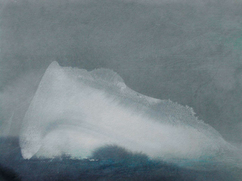 Jörg Schmeisser. I am leaving, 2002. Watercolour 283 mm x 380 mm.