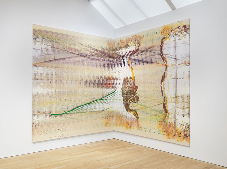 Installation view of Emily Kraus: In Relation, Luhring Augustine Tribeca, New York, April 11 – June 13, 2026. © Emily Kraus; Courtesy of the artist, Luhring Augustine, New York, and The Sunday Painter, London. Photo: Farzad Owrang.
