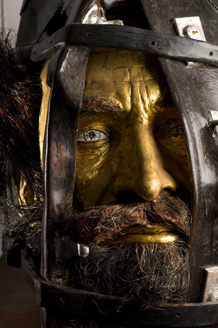 Andrew Kinghorn, Self Portrait whilst Manic. Bronze, 59 x 36 x 36 cm. Photo: Robin Gillanders.
