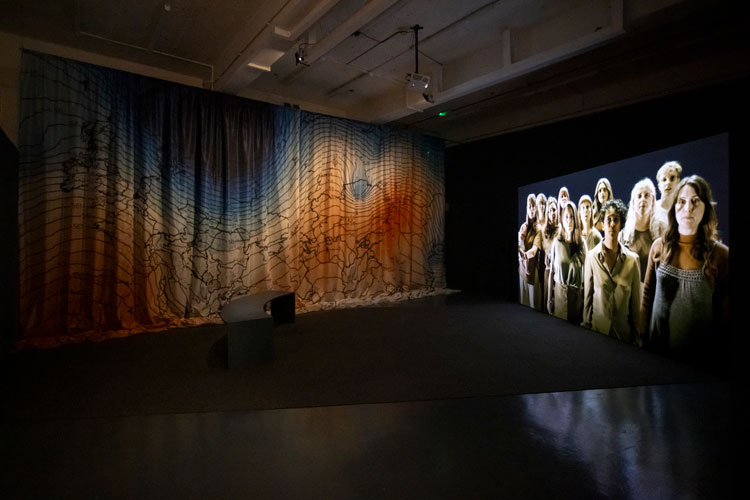 Mikhail Karikis: Songs for the Storm to Come, installation view, The Showroom, London, 2025. Photo: Cesare De Giglio.