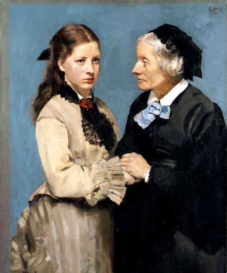 Christian Krohg. A Farewell, 1876. Oil on canvas, 100.5 × 83 cm. Göteborg, Göteborgs Konstmuseum. Photo: © Gothenburg Museum of Art / Hossein Sehatlou.