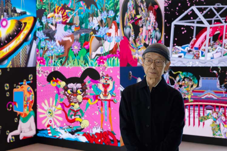 Portrait of Keiichi Tanaami. © Keiichi Tanaami, Courtesy of Nanzuka.
